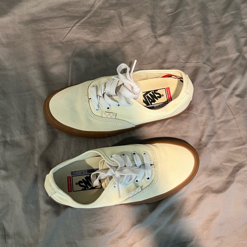 Vans Marshmellow and gum sole Canvas Sneakers